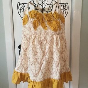 Forever21 Strapped Tank with Rosettes